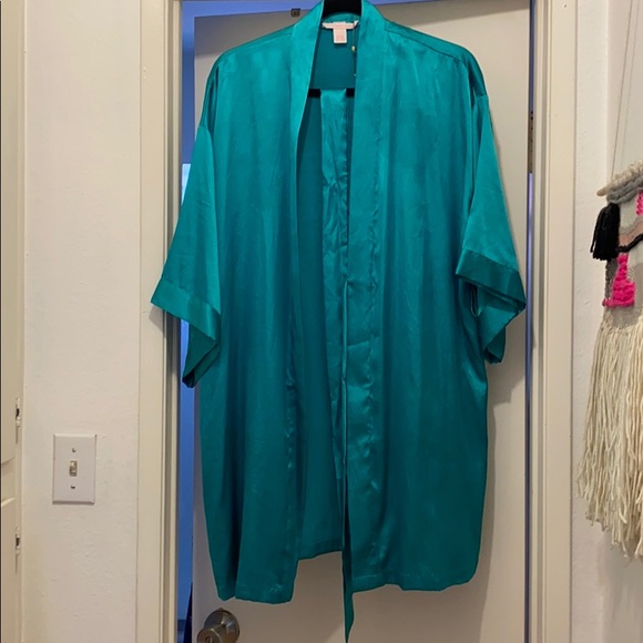 Green Victoria’s Secret Silky Robe - Picture 1 of 5